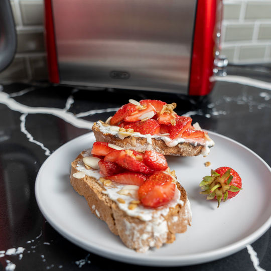 Strawberry and Granola Open Faced Sandwich1